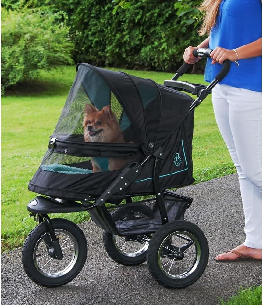 Pet Gear No-Zip Pet Stroller, Skyline, 70 lbs - NV