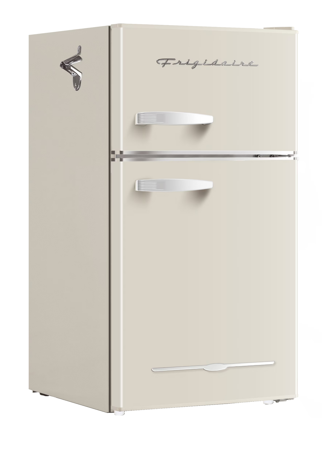 Frigidaire 3.1 Cu. Ft. 2-Door Retro Compact Refrigerator With Built-In Side Bottle Opener - Cream