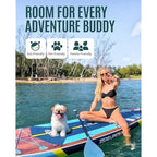ZLX Inflatable Stand-Up Paddle Board, 11'6in, Extra-Wide, Jade Canyon