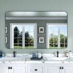 Aluminum Alloy Rounded Corner Wall Vanity Mirror