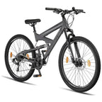Licorne Bike Strong 2D Premium Hardtail Mountain Bike - Aluminum Frame, 21-Speed Drivetrain