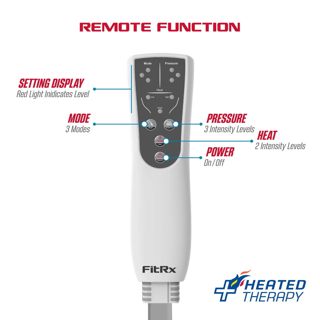FitRx RecoverMax Heated Compression Leg And Foot Massager