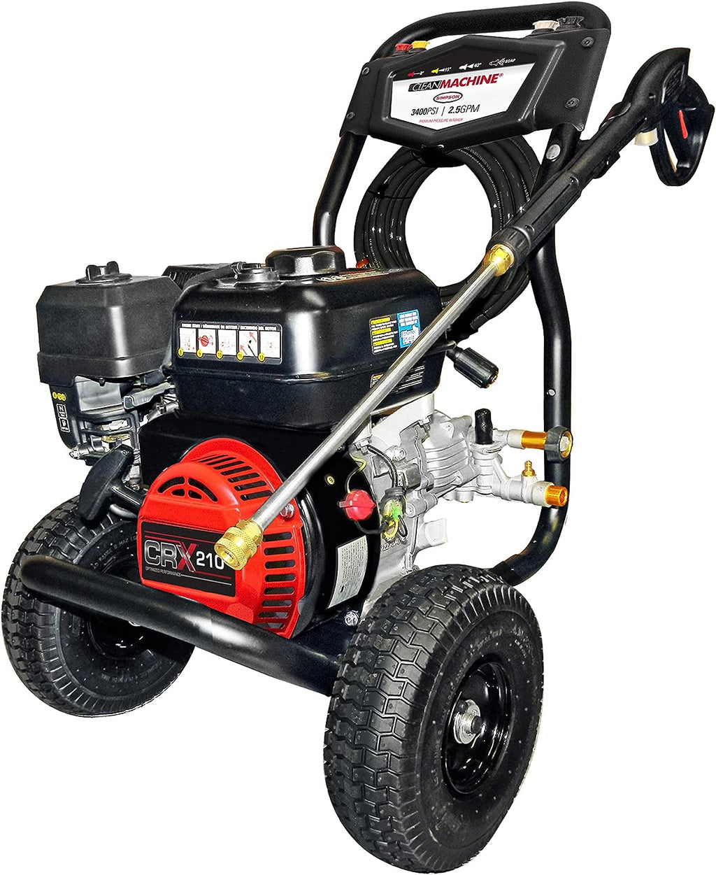Simpson Gas Pressure Washer 3,400 PSI, 2.5 GPM, 208cc CRX Engine