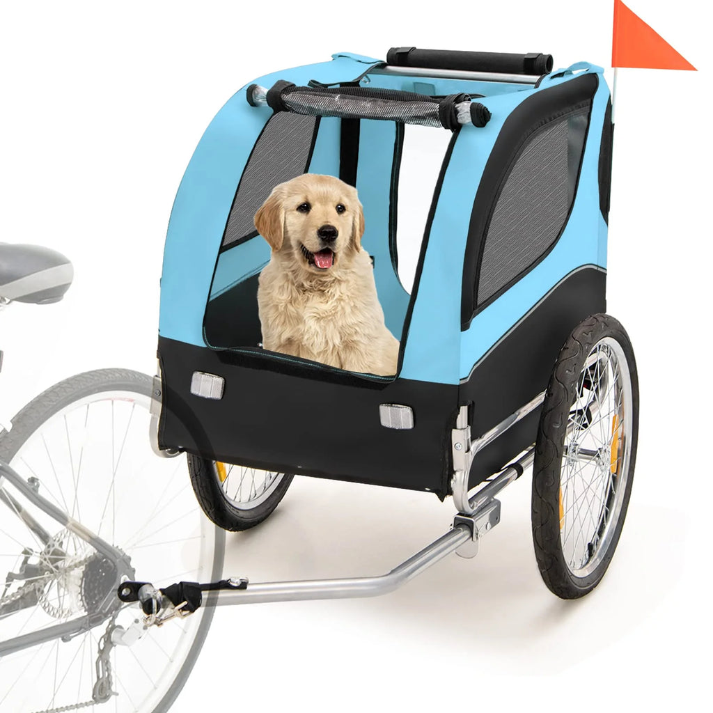Pet Bicycle Trailer For Small And Medium-Sized Dogs And Cats, 40kg Capacity