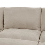 134in Wide Reversible Modular Sectional With Ottoman