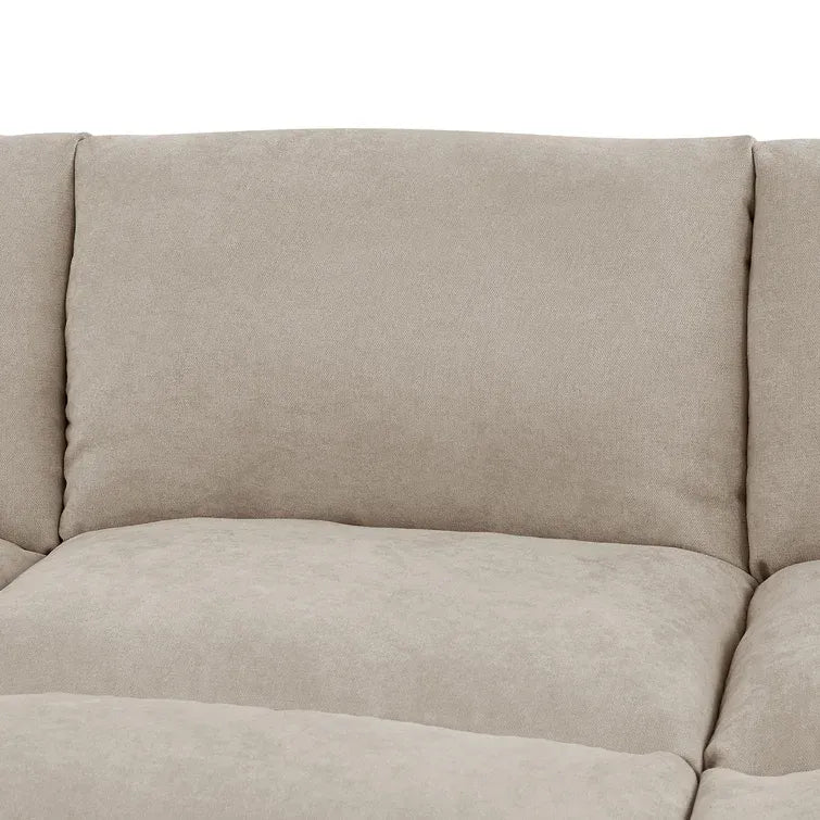 134in Wide Reversible Modular Sectional With Ottoman