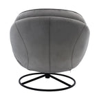 Velvet Swivel Accent Chair With Ottoman Set, Pink, 31.73 x 33.5 x 33.78 Inches