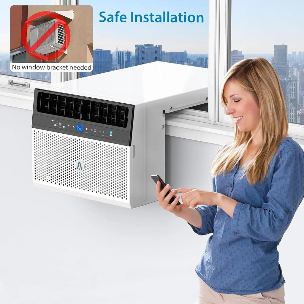 Window Air Conditioner 8000 BTU Up To 370 Sq. Ft. With Remote And App Control