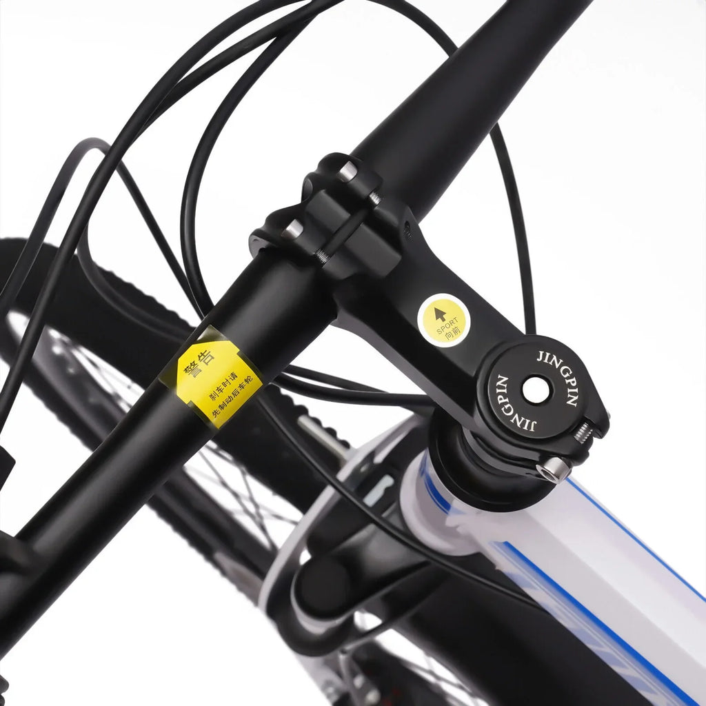Outroad 26 inch 21 Speed Full Suspension Folding Mountain Bike, High-Carbon Steel, Double Disc Brakes - 120kg Capacity