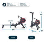 Echelon Magnetic Resistance Rowing Machine