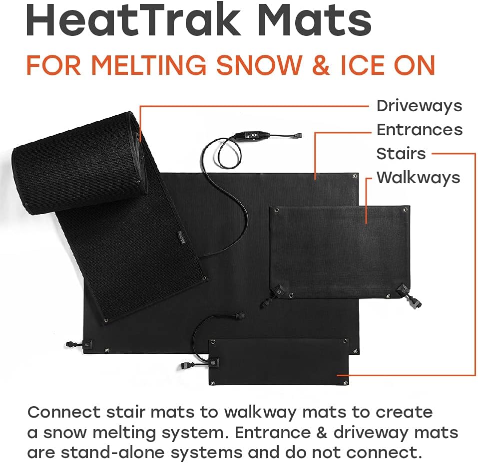 HeatTrak Heated Snow Melting Entrance Mat 24in x 36in