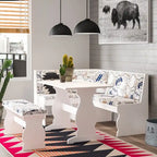 Hannah Breakfast Nook 3-Piece Dining Set With Corner Bench