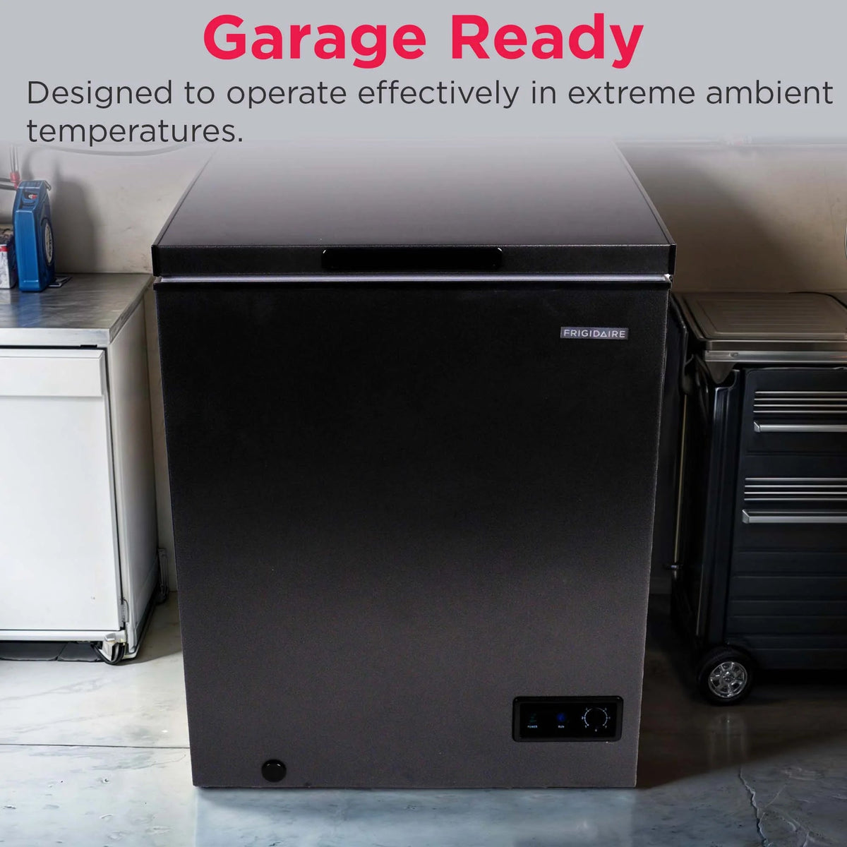 Frigidaire Chest Freezer, 5.0 Cu. Ft., Black Granite Design