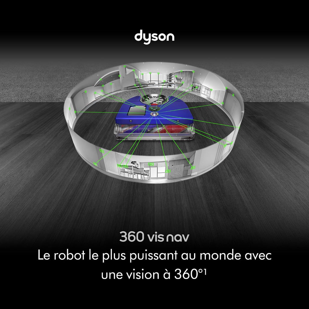 Dyson 360 Vis Nav Robot Vacuum, Blue/Nickel - RB03