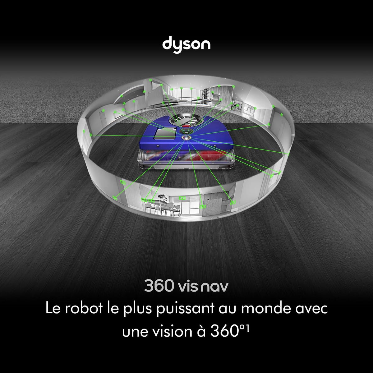 Dyson 360 Vis Nav Robot Vacuum, Blue/Nickel - RB03