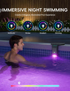 Solar LED Pool Light - 42 LEDs, 10 Color Options