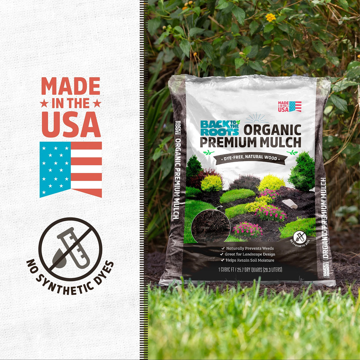 Back to the Roots Organic Bark Mulch - 10 1 cu. ft. Bags