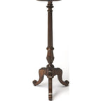 Bowery Hill Traditional Wood Pedestal Plant Stand, Cherry Dark Brown, 36.5in H x 14in W x 14in D