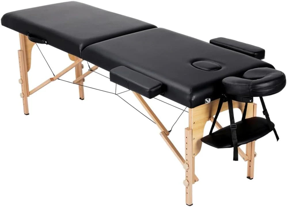 Yaheetech Portable Massage Table, 23 Inch Width, Black