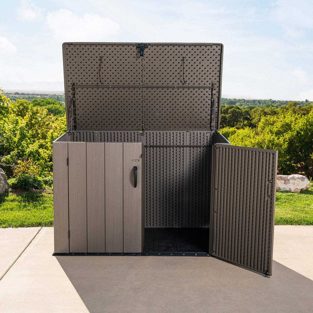 Lifetime Horizontal Storage Shed - Rough Cut Series