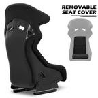 MoNiBloom Racing Simulator Game Seat With Adjustable Slide, Black