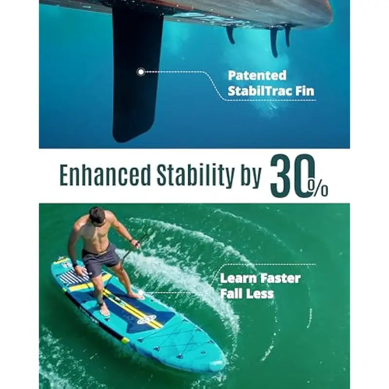 ZLX Inflatable Stand-Up Paddle Board, 11'6in, Extra-Wide, Jade Canyon