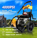 Power Stroke Gas Pressure Washer 4800 PSI 6.5 HP Orange - USAMETWC009