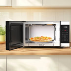 Galanz 0.9 Cu ft Air Fry Countertop Microwave, 900 Watts, Stainless Steel - GSWWD09S1A09B