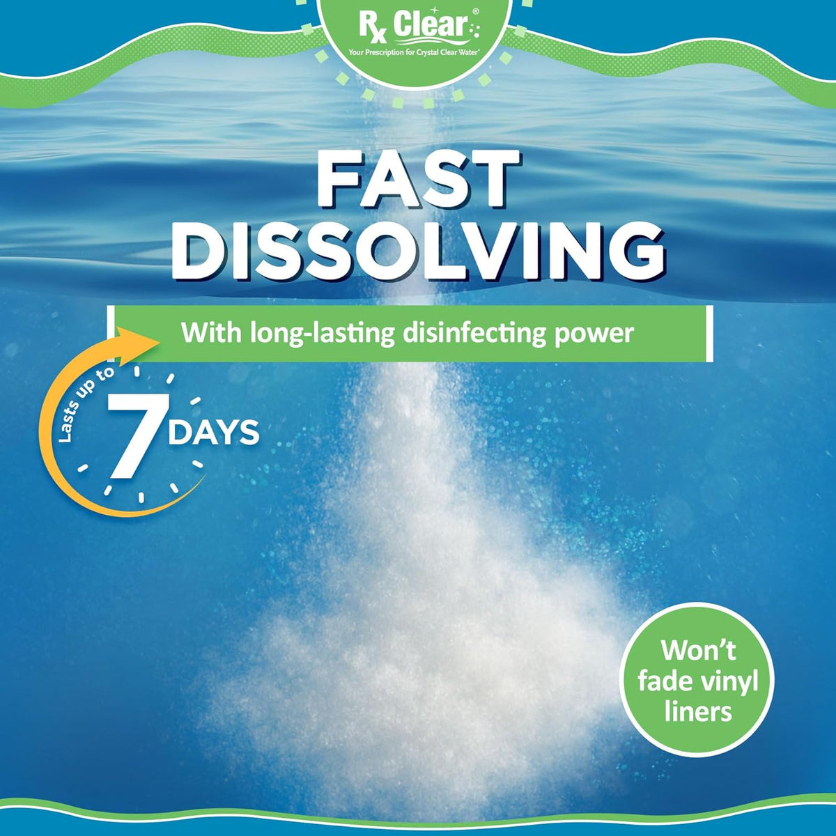 Rx Clear Granular Pool Chlorine, 50 lbs