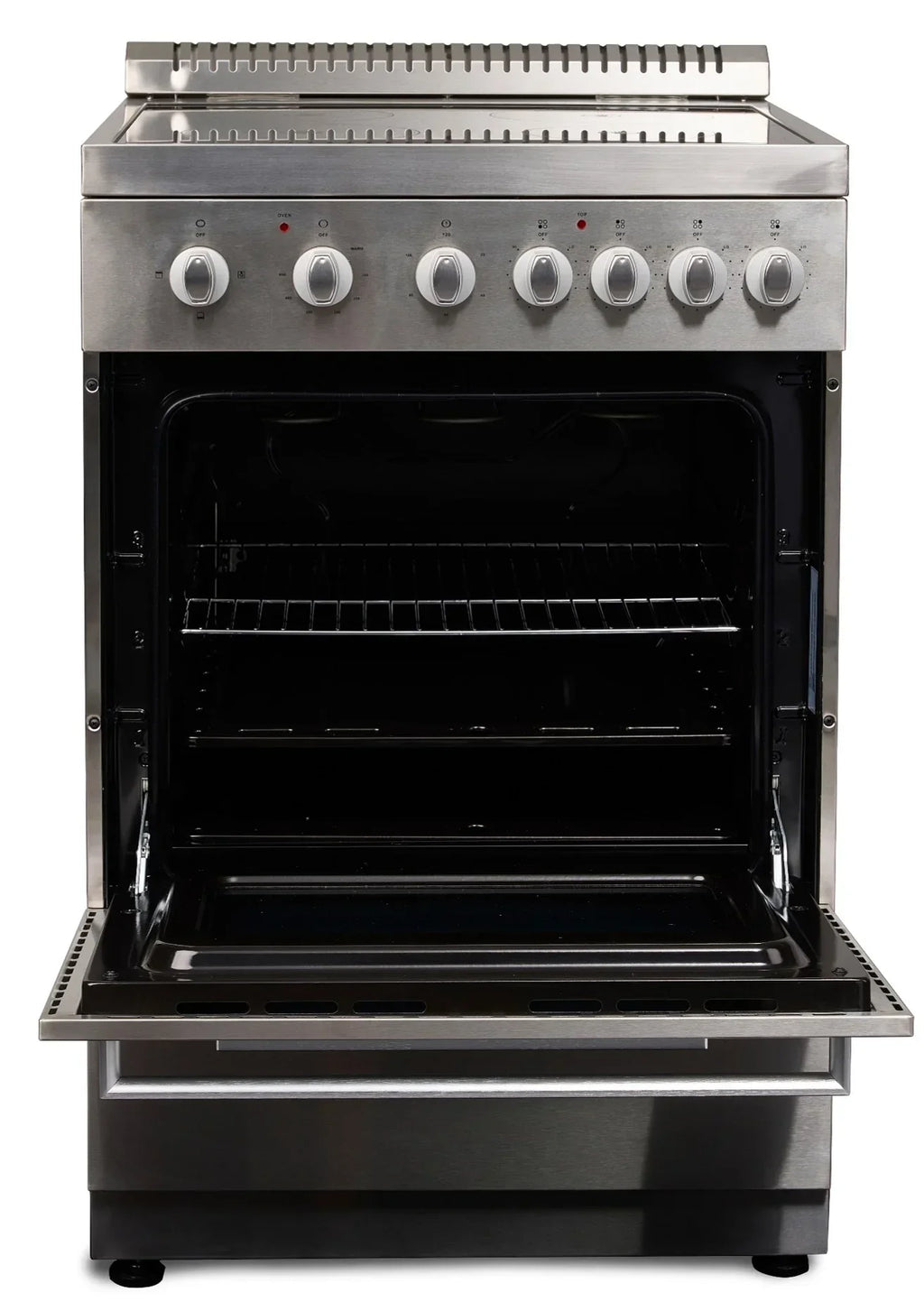 Premium Levella 24in Freestanding Electric Range With 4 Burners And 2.6 Cu. Ft. Oven Capacity