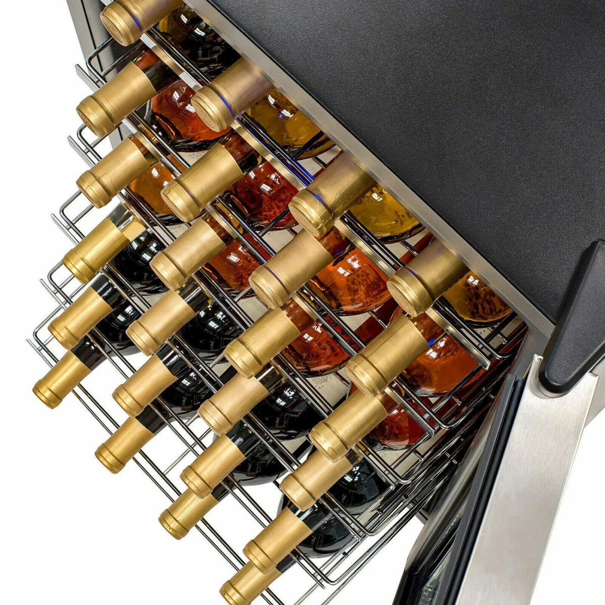 Smad Compressor Wine Cooler 3.1 Cu ft 28 Bottles Stainless Steel Door 110V - JC-88E-2 / D-JC-88E/H