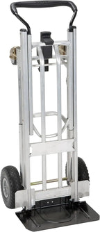 COSCO 4-in-1 Folding Hand Truck With Flat-Free Wheels And Folding Toe Plate