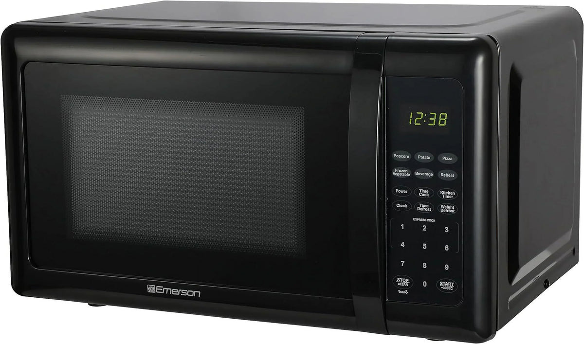 Compact Countertop Microwave Oven, 0.7 Cu. Ft., 700W, Black