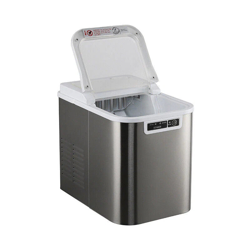 CJC Countertop Ice Maker With Carry Handle, Basket, Scoop, 110V