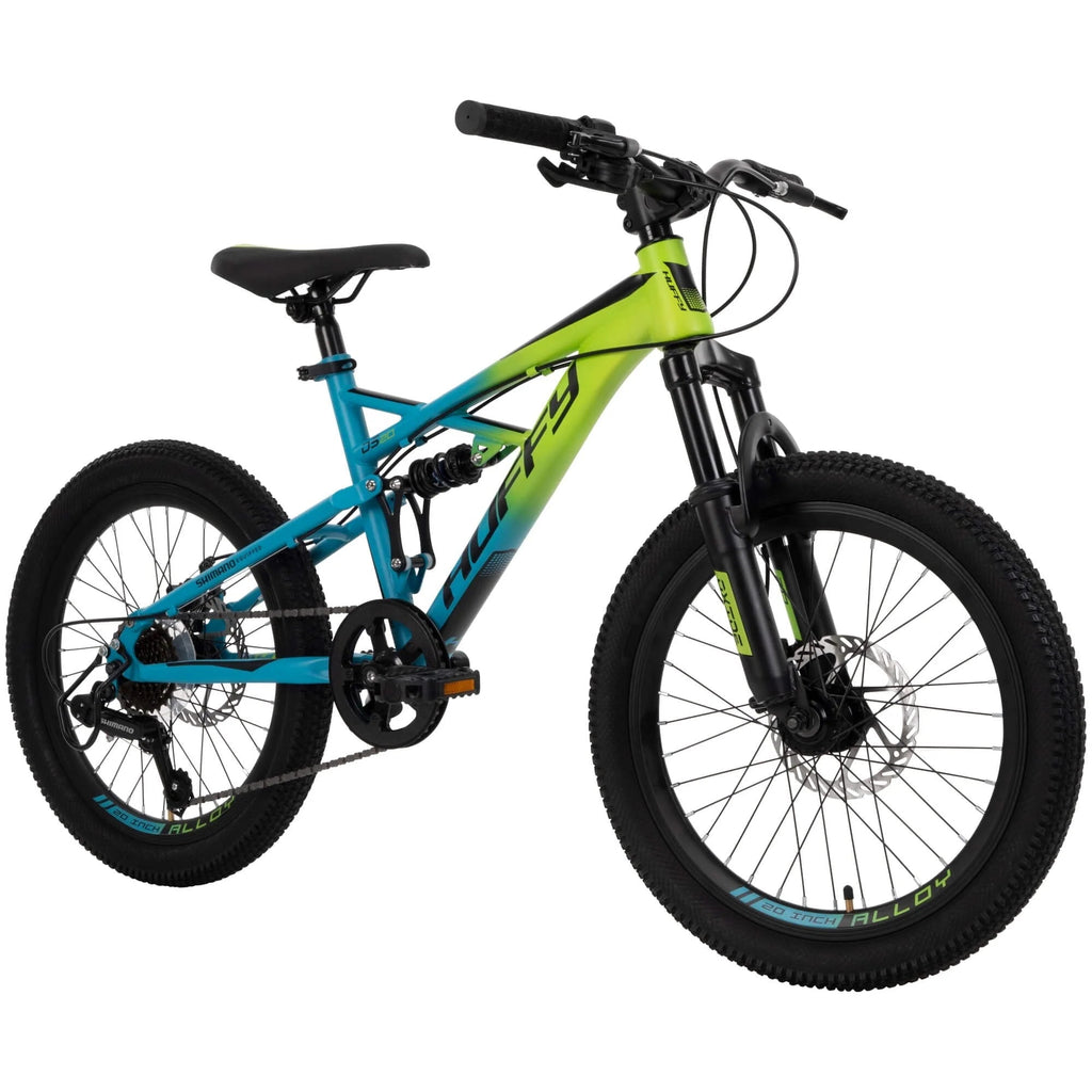 Huffy 20-inch Oxide Boys Mountain Bike, Lime / Blue