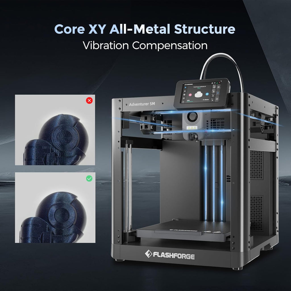 Flashforge High-Speed CoreXY 3D Printer, 220 x 220 x 220 mm - Adventurer-5M / Adventurer-5M Pro
