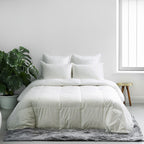 Highland Feather European White Duck Down Comforter, Full, Winter, 725 Fill Power - Tencel Organic Cotton Shell