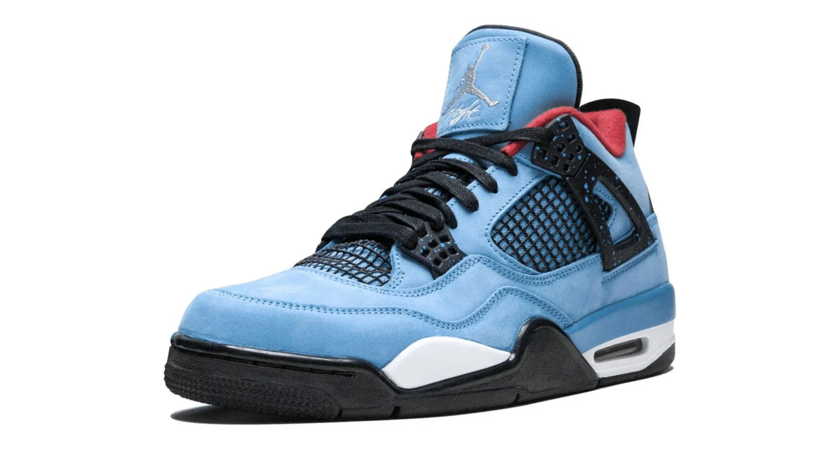 Air Jordan Sneakers, Blue Nubuck - Air Jordan 4 Retro Travis Scott Cactus Jack