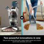 Shark CarpetXpert Carpet Cleaner, Cyan, 13.15 in D x 11.97 in W x 43.5 in H - EX201