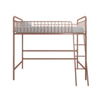 Better Homes & Gardens Twin Metal Loft Bed, Rose Gold - Kelsey