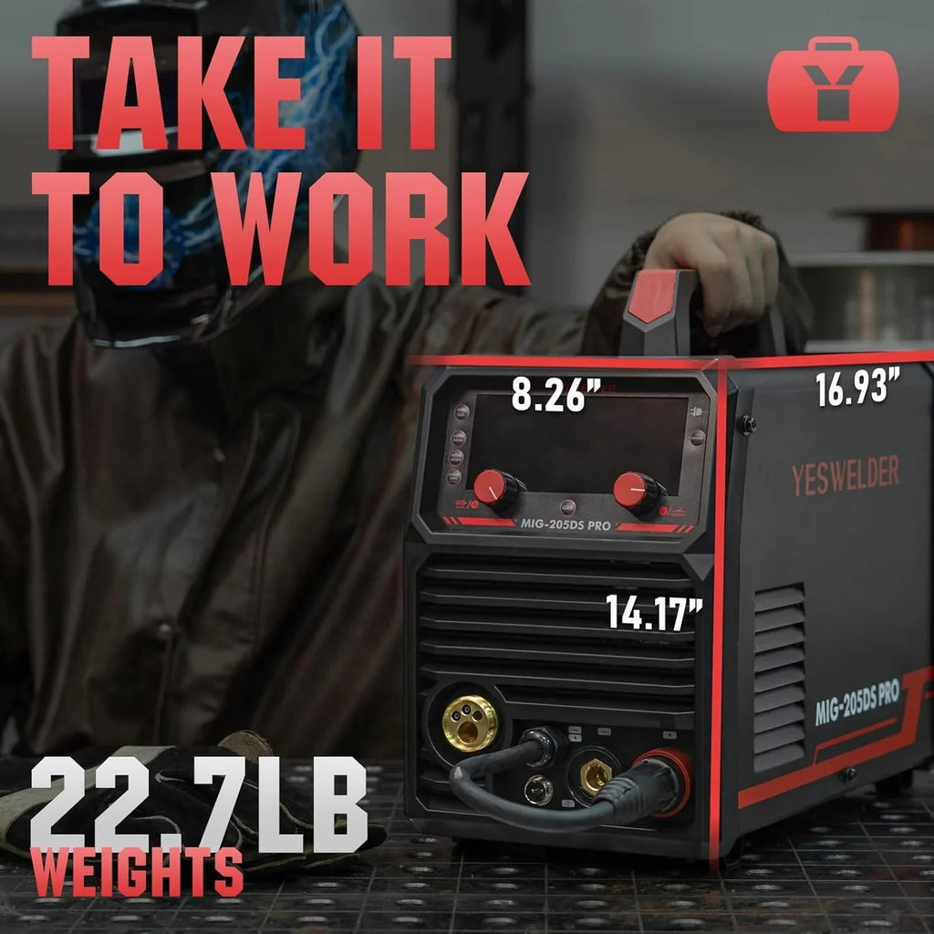 YESWELDER Flux Core MIG/Lift TIG/Stick Welder, 135 Amp, 110V - FLUX-135PRO