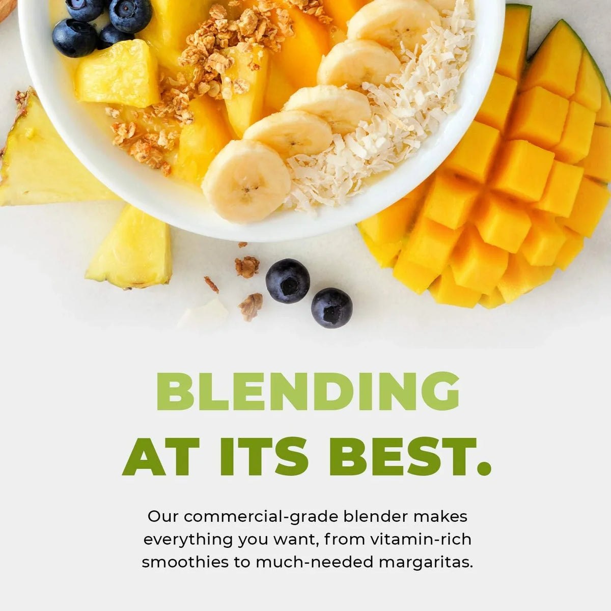 Cleanblend Commercial Countertop Blender 3 Horsepower 1800 Watt 64 Ounce