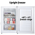 Devanti Upright Freezer Fridge 81L White