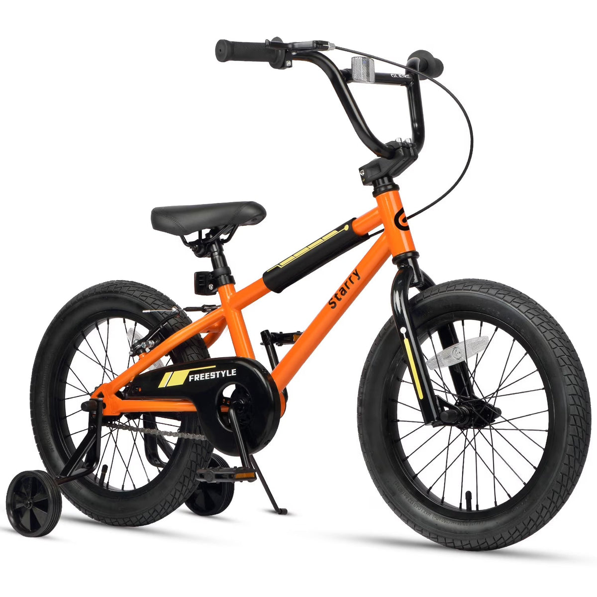Glerc Kids BMX Style Bicycle 14 Inch Blue With Training Wheels And Coaster Brake