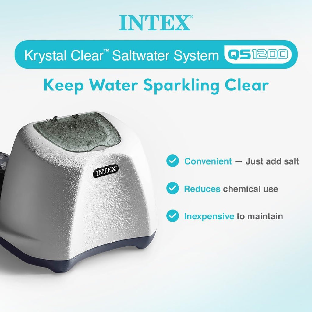 Intex Krystal Clear Saltwater System For Above-Ground Pools Up To 15,000 Gallons