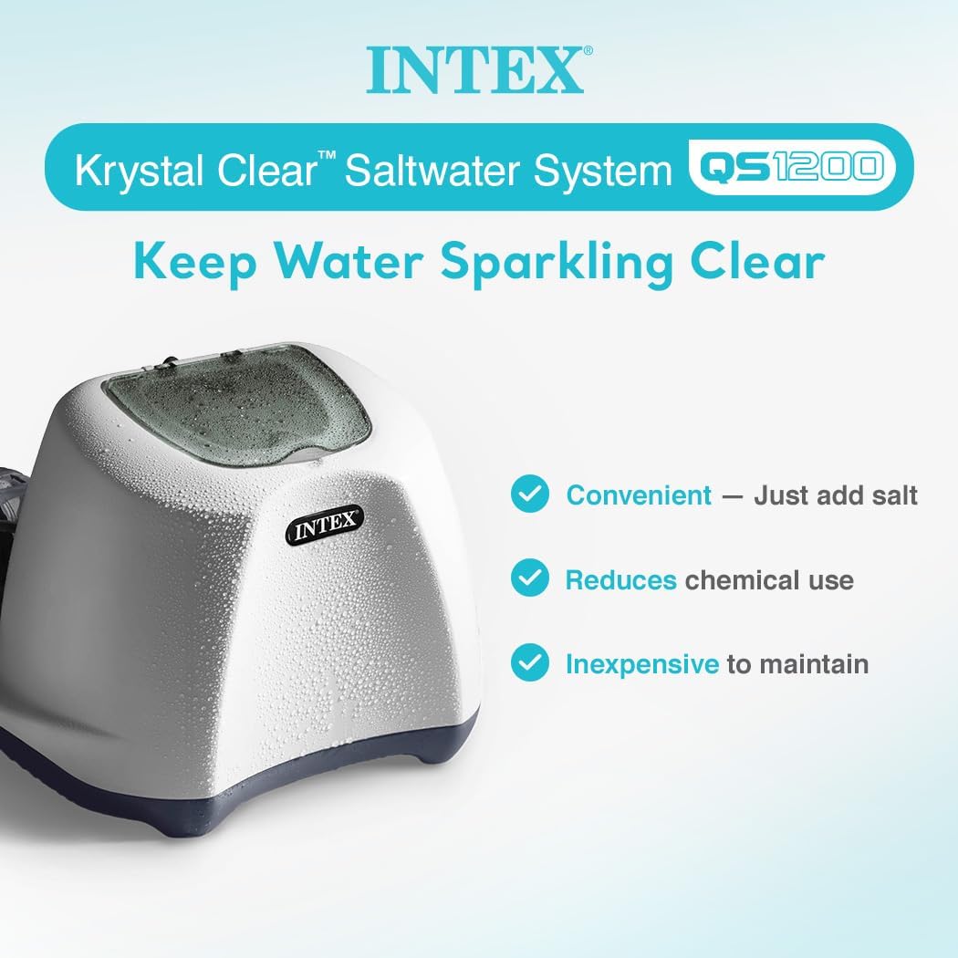Intex Krystal Clear Saltwater System For Above-Ground Pools Up To 15,000 Gallons