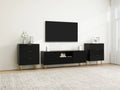 GeeHome TV Stand With Solid Iron Feet