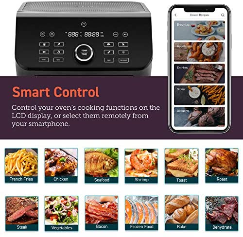 6.8-Qt Air Fryer With Dual Heating And Smart Temperature Control - CAF-P583S-KUS