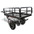 Chore Warrior Electric Wheelbarrow Powered Utility Cart, 350 LBS Capacity, Metal Mesh Deck, 8 Hour Battery Life