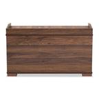Baxton Studio Cat Litter Box Cover House, Walnut Brown, 35.40 x 18.90 x 20.10 in - Mariam